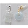 Image 1 : #199-NATURAL JADE JADEITE PENDANT 2PCS