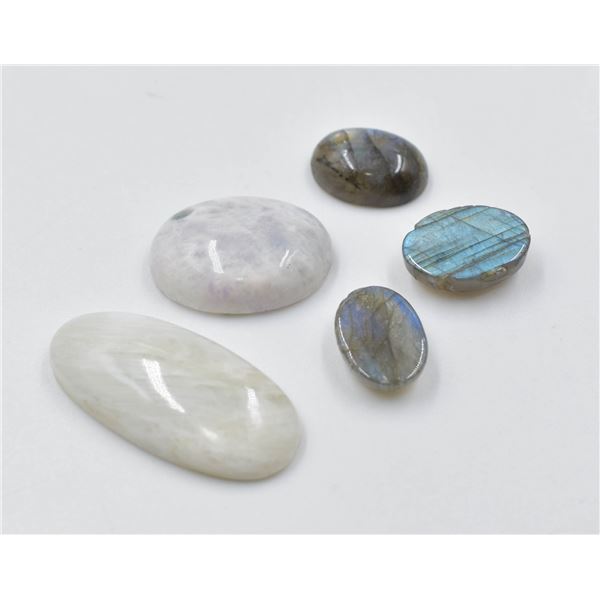 #331-NATURAL LABRADORITE & MOONSTONES  105.35CT