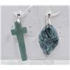Image 1 : #152-NATURAL JADE JADEITE PENDANT 2PCS