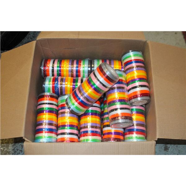 22 SLEEVES OF WIDE RIBBON