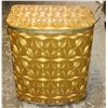 Image 1 : VINTAGE GOLD LAUNDRY HAMPER