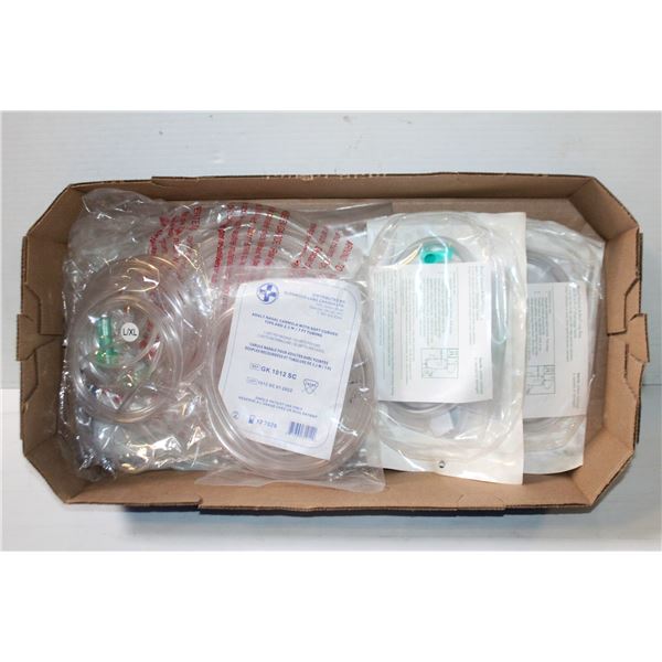 NEW - OXYGEN TUBING & 2 DISPOZABAG LEG BAG (EXP