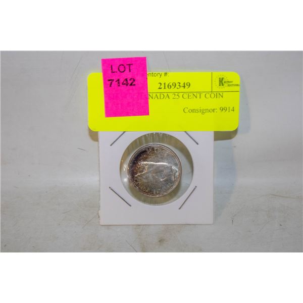 SILVER CANADA 25 CENT COIN