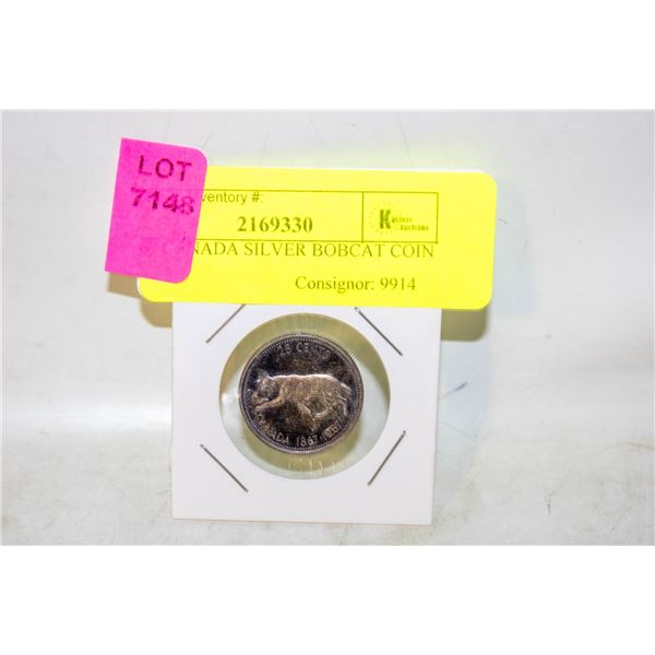 1967 CANADA SILVER BOBCAT COIN