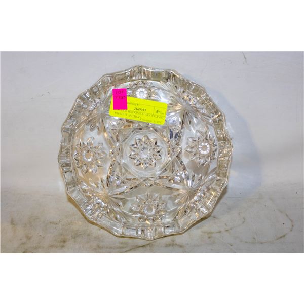 ANCHOR HOCKING STAR OF DAVID PRESCUT ASHTRAY