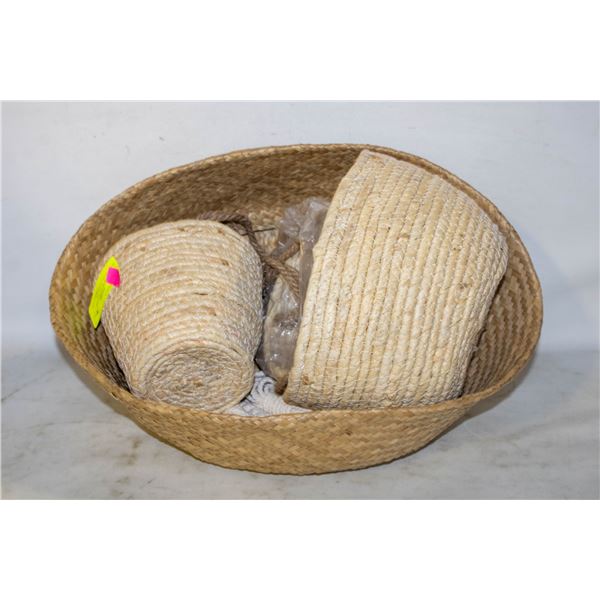 SHOWHOME PLANT WEAVED BASKETS ALL TOGETHER