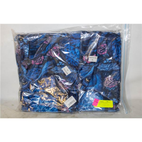 4 NEW WOMENS XL LEGGINGS, MIDNIGHT OWLS