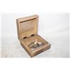 Image 1 : WOOD SKULL BOX WITH MENS JEWELRY-ESTATE