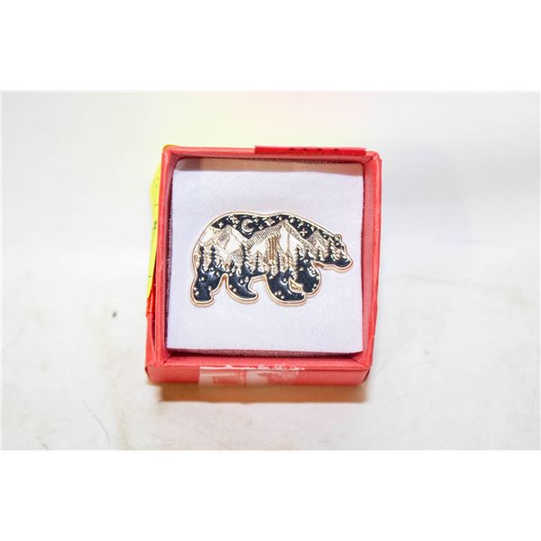 NEW GRIZZLY BEAR NATURE THEMED ETCHED