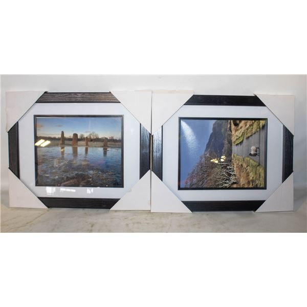 2 PICTURE FRAMES APROX 16"X13"