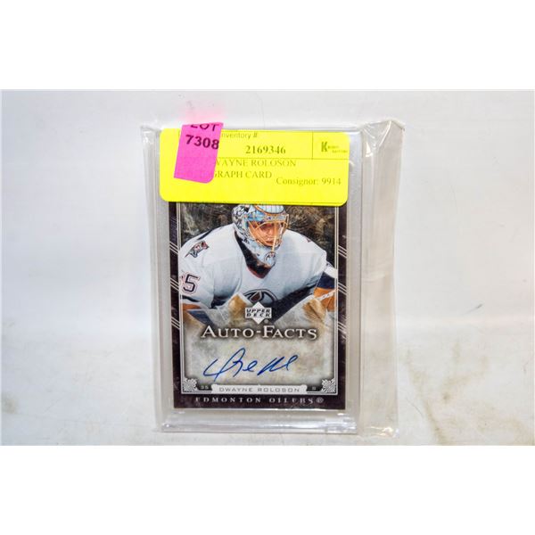 2006 DWAYNE ROLOSON AUTOGRAPH CARD