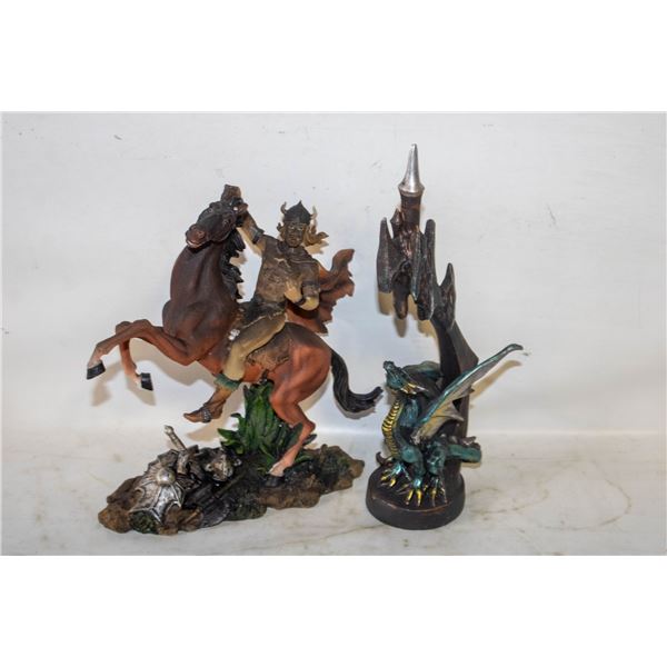 9" VIKING WARRIOR & 11" DRAGON