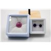 Image 1 : #264- NATURAL AMETHYST 1.20CT& RED RUBY 6.98CT