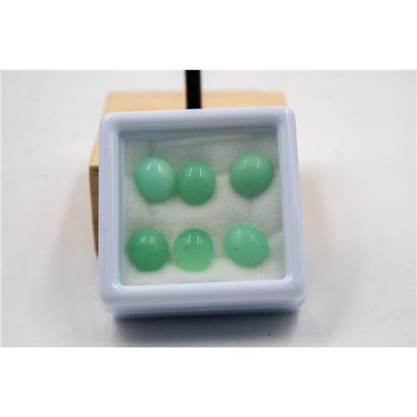 #247-NATURAL GREEN CHRYSOPRAS 11.25CT