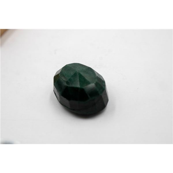 #315-NATURAL GREEN EMERALD GEMSTONE 129.5CT