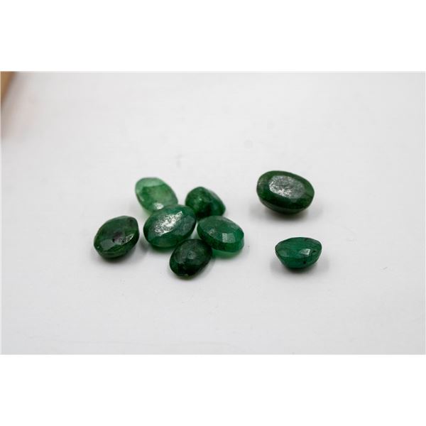 #270-NATURAL GREEN EMERALD GEMSTONES 43.75CT