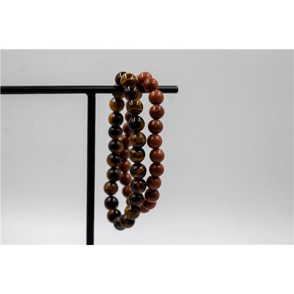 #29-NATURAL YELLOW TIGER EYE & GOLD SAND STONE