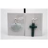 Image 1 : #180-NATURAL JADE JADEITE PENDANT 2PCS