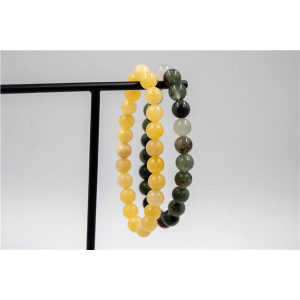 #37- NATURAL BLOOD STONE & YELLOW CHALCEDONY