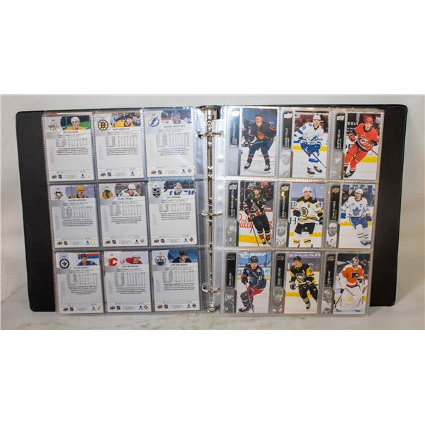 BINDER OF UPPERDECK CARDS ASSORTED YEARS