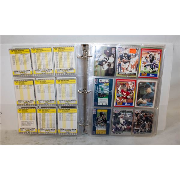 BINDER OF BASEBALL CARDS LARGE ASSORTMENT