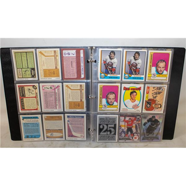 BINDER OF CLASSIC HOCKEY CARDS