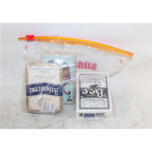 LOT OF 3 SETS OF PLAYING CARDS