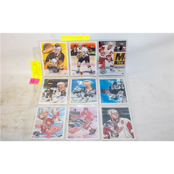 1992 FULL SET OF 8 PORTRAIT HOCKEY CARDS. JOHN