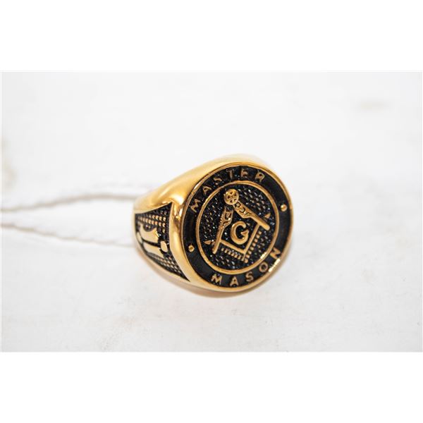 FREE MASONS 'MASTER' RING SZ. 11