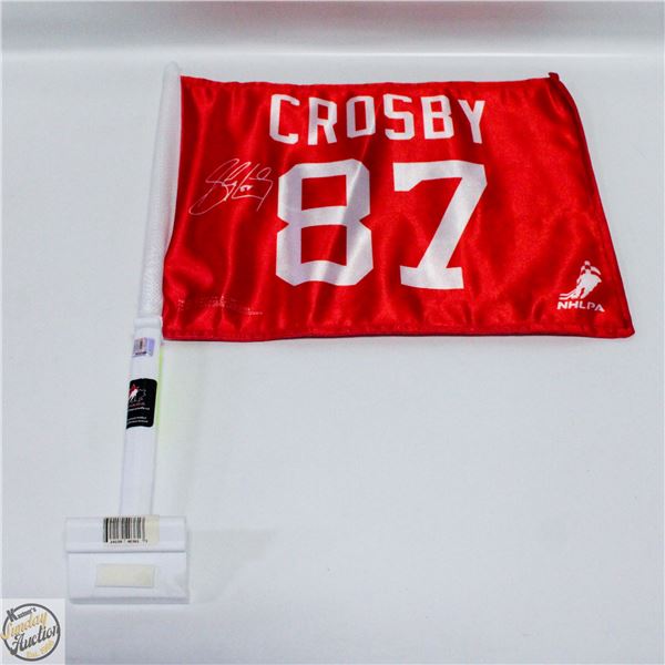 NEW FLAG 2010 OLYMPICS CROSBY SIGNATURES
