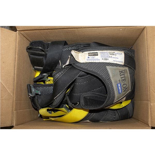 LOT OF 3 RITE ON PADDED FALL ARREST HARNESSES