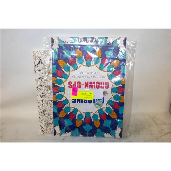 LOT OF TWO COLORING BOOKS