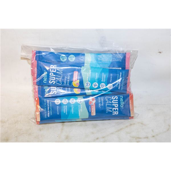 NEW SEALED 12 NELLO CALMING DRINK MIX PACKETS