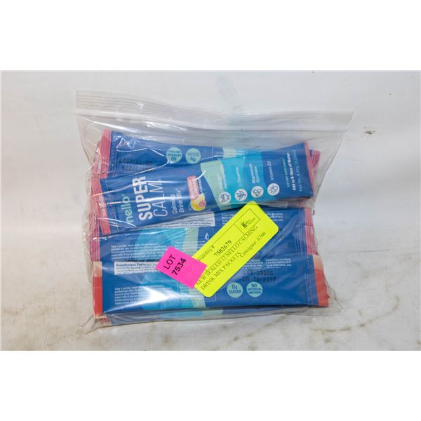 NEW SEALED 12 NELLO CALMING DRINK MIX PACKETS