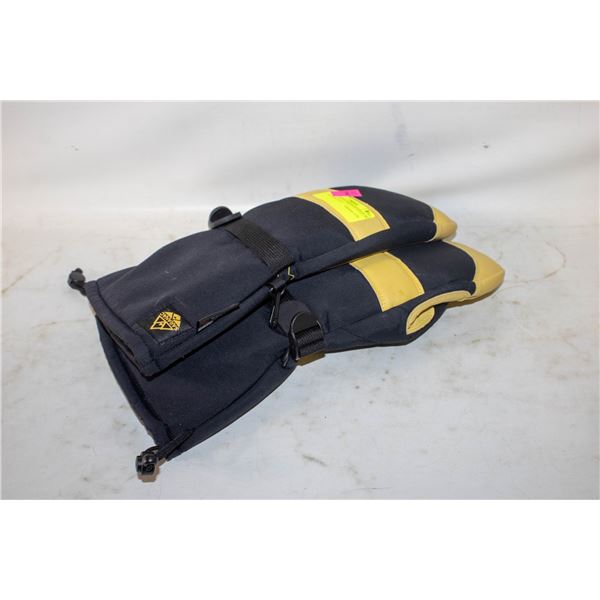 NEW SARANAC MEN'S DEERSKIN SKI MITTENS, SIZE L