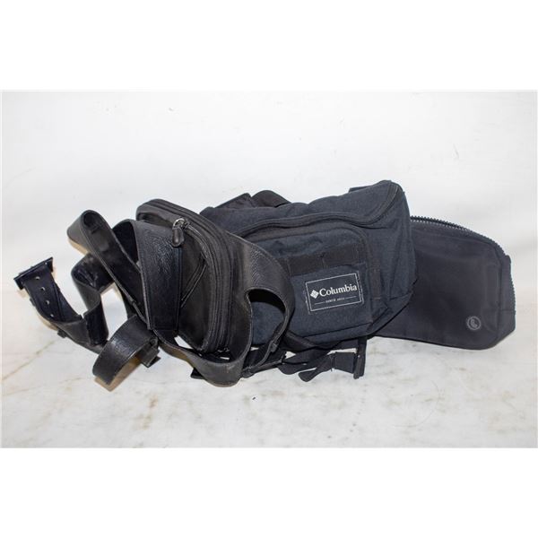 3 SMALL BAGS/FANNY PACKS