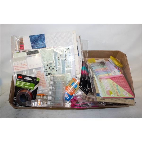 LARGE FLAT OF CRAFTING SUPPLIES/SCRAP