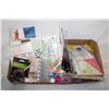 Image 1 : LARGE FLAT OF CRAFTING SUPPLIES/SCRAP