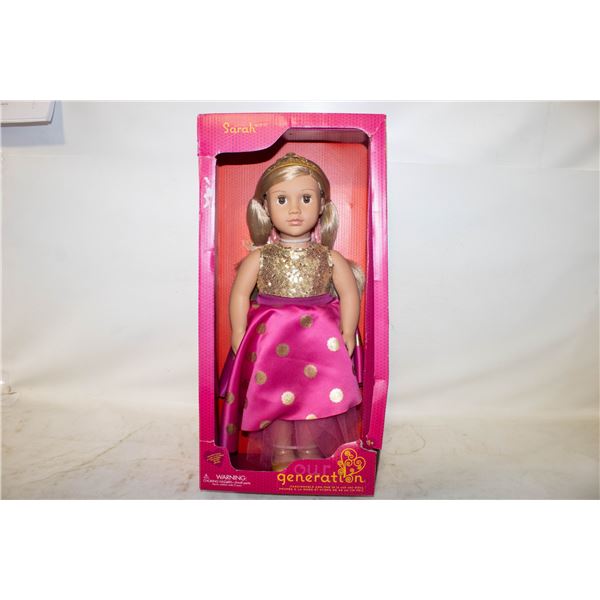 SARAH OUR GENERATION 18 INCH TALL DOLL