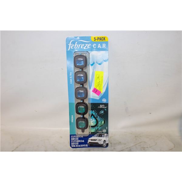 NEW FEBREEZE CAR AIR FRESHENER 5 PACK