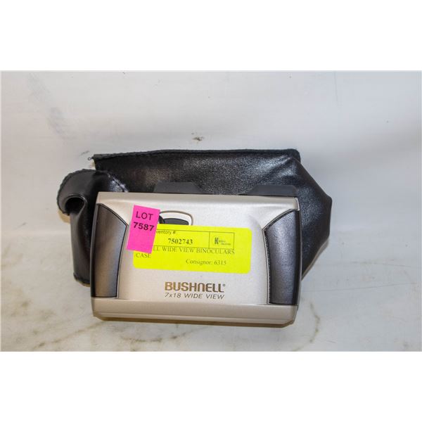BUSHNELL WIDE VIEW BINOCULARS W/CASE