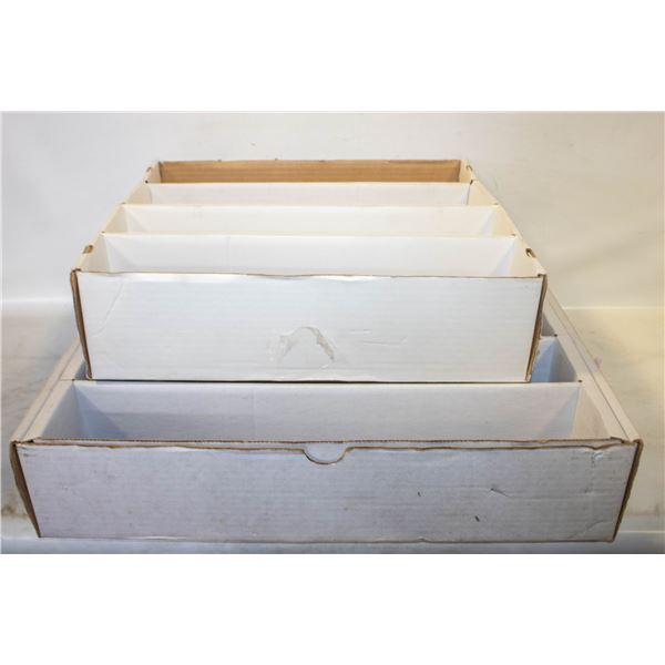 (2) CARD STORAGE HOLDERS 5 ROW 5000 CARDS AND