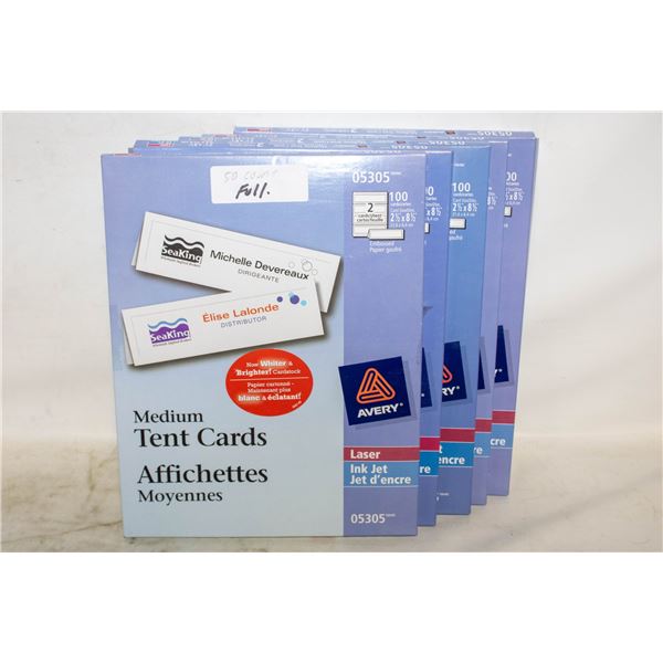 BOX OF NEW AVERY LABELS CLEAR #05305 5 EACH