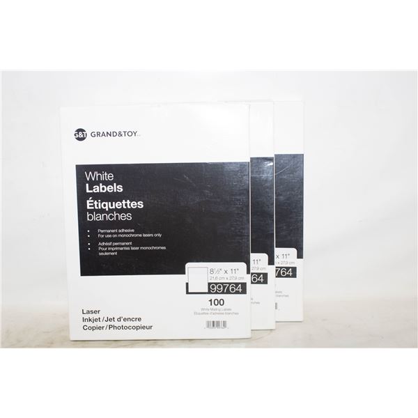 3 NEW SEALED PKG LABELS #99764 MAILING
