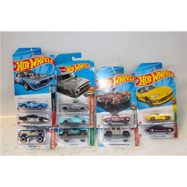 LOT OF 10 HOT WHEELS MUSCLE