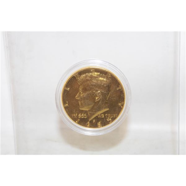 1985 GOLD PLATED U.S. 50 CENT COIN