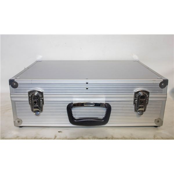 LARGE SILVER METAL CASE