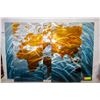 Image 1 : WORLD MAP - METAL WALL ART