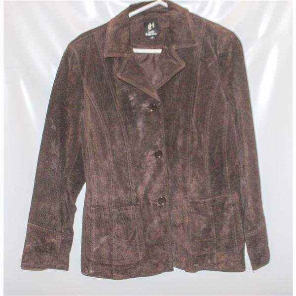 LADY HATHAWAY SUEDE LEATHER JACKET, SZ LARGE