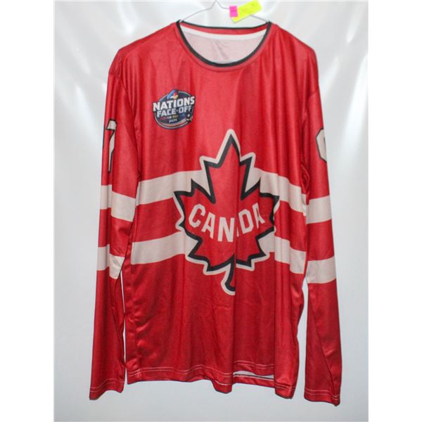 CONNOR MCDAVID TEAM CANADA JERSEY-STYLE SWEATER